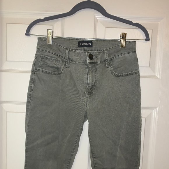 Express Mid Rise Legging army green - Picture 3 of 4